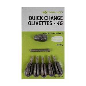 Korum Quick-Change Olivettes 5,0 gr 6st.
