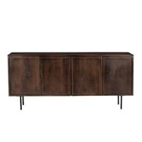 Livingfurn - Dressoir Bruin Mangohout - 180x40x75cm - Elan