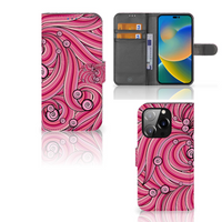 iPhone 14 Pro Hoesje Swirl Pink