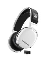 Steelseries Arctis 7+ Headset Bedraad en draadloos Hoofdband Gamen USB Type-C Bluetooth Zwart, Wit