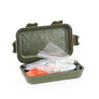 Survival kit - groen - 15-delig - waterproof - outdoor accessoires - Noodpakket - Bushcraft