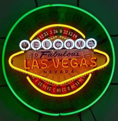 Las Vegas Roulette Neon Verlichting - 60 cm