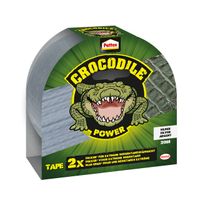 Plakband Pattex Crocodile Power Tape 50mmx20m zilver - thumbnail