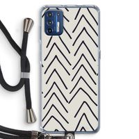 Marrakech Arrows: Motorola Moto G9 Plus Transparant Hoesje met koord