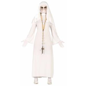 Spookachtige horror scary nonnen/zusters verkleedkleding kostuum - dames - Halloween