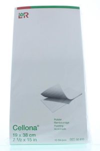 Polstervilt 19 x 38cm wit