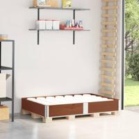VidaXL Palletopzetrand 150x100 cm massief grenenhout bruin VidaXL Palletopzetrand 150x100 cm massief grenenhout bruin