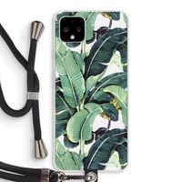 Bananenbladeren: Pixel 4 XL Transparant Hoesje met koord