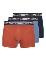 Jack & Jones Jack & Jones Heren Boxershorts Trunks JACMARCO Oranje/Blauw 3-Pack - thumbnail