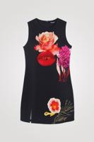 Korte mouwloze jurk - BLACK - S