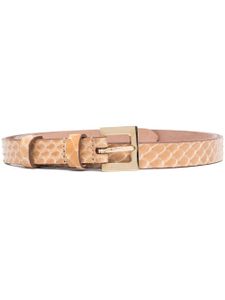 Dolce & Gabbana Pre-Owned ceinture à effet peau de serpent (années 2000) - Tons neutres