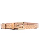 Dolce & Gabbana Pre-Owned ceinture à effet peau de serpent (années 2000) - Tons neutres