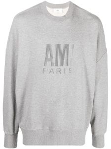 AMI Paris sweat oversize à logo brodé - Gris