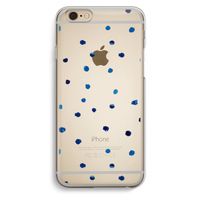 Blauwe stippen: iPhone 6 / 6S Transparant Hoesje