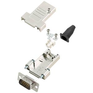 encitech DTSL09-SJSRG-T-HDP15-W-K 6355-8088-01 D-sub male connectorset 180 ° Aantal polen: 15 Soldeerkelk 1 stuk(s)