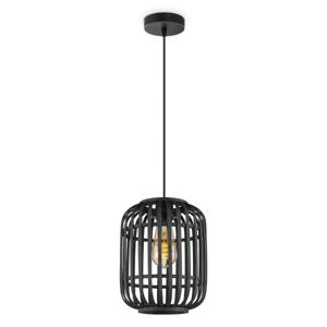 BAMBOO 21 HANGLAMP 1L ZWART