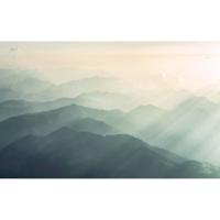 Fotobehang - Hazy Hills 400x250cm - Vliesbehang - thumbnail