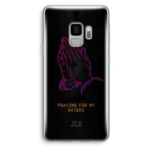 Praying For My Haters: Samsung Galaxy S9 Transparant Hoesje