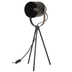 Tafellamp industrieel - zwart - met snoer - H46 cm