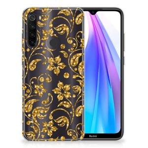 Xiaomi Redmi Note 8T TPU Case Gouden Bloemen