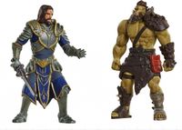 Warcraft Mini Figures - Lothar vs Horde Warrior - thumbnail