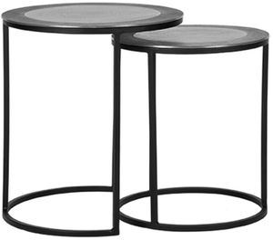 LABEL51 Salontafel 'Pair' Set van 2 stuks, kleur Grijs
