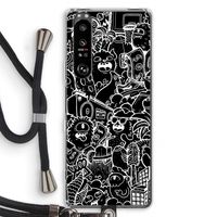 Vexx Black City : Sony Xperia 1 III Transparant Hoesje met koord
