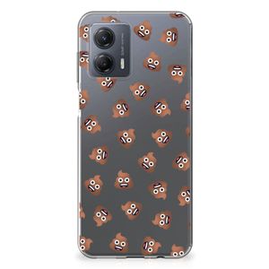 TPU bumper voor Motorola Moto G53 Poep Emojis