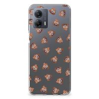 TPU bumper voor Motorola Moto G53 Poep Emojis - thumbnail