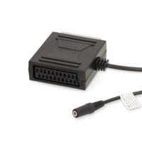 Nedis SCART-Kabel | SCART Male | SCART Female / 3,5 mm Female | Vernikkeld | 480p | 0.20 m | Rond | PVC | Zwart | Doos - CVGB31930BK02