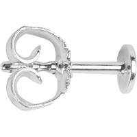 Creativ Company Oorstekers, l: 13 mm, d 5 mm, zilver, 10 stuk/ 1 doos