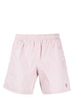 Alexander McQueen short de bain à imprimé tête de mort - Rose - thumbnail