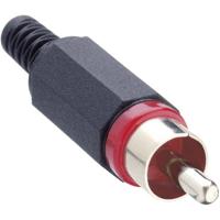 Lumberg XSTO 1-RD Cinch-connector Stekker, recht Aantal polen: 2 Rood 1 stuk(s)