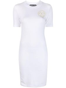 Versace Jeans Couture robe à logo imprimé - Blanc