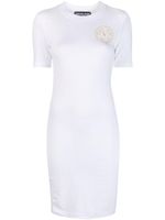 Versace Jeans Couture robe à logo imprimé - Blanc