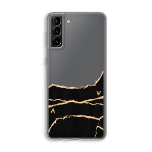 Gouden marmer: Samsung Galaxy S21 Plus Transparant Hoesje