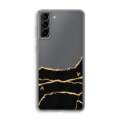 Gouden marmer: Samsung Galaxy S21 Plus Transparant Hoesje