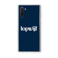 Topwijf Navy: Samsung Galaxy Note 10 Transparant Hoesje Topwijf Navy: Samsung Galaxy Note 10 Transparant Hoesje