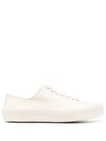 Jil Sander baskets à lacets - Blanc