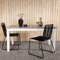 Nohr Uitschuifbare Tuintafel 'Candise' 152/210 x 90cm, kleur Wit