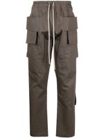 Rick Owens DRKSHDW pantalon cargo à lien de resserrage - Marron