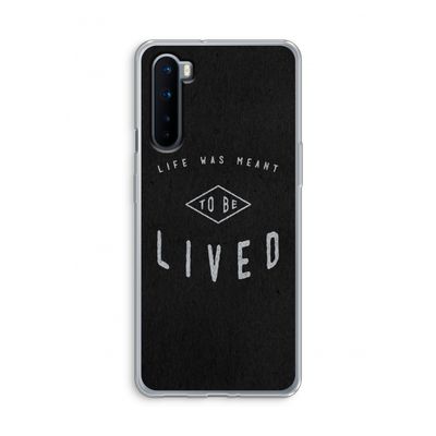 To be lived: OnePlus Nord Transparant Hoesje
