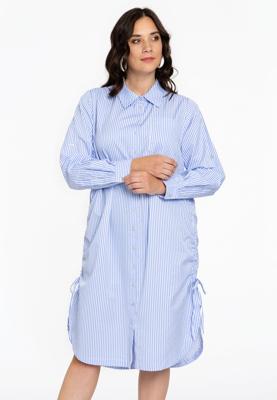 Yoek Blousejurk RIGA | Licht Blauw | Maat 58/60