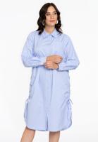 Yoek Blousejurk RIGA | Licht Blauw | Maat 50/52