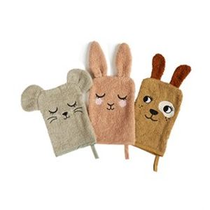 Set van drie washandjes