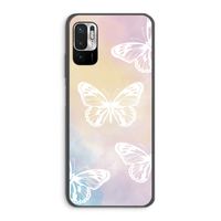White butterfly: Xiaomi Redmi Note 10 5G Transparant Hoesje