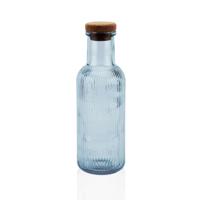 Waterfles Versa Blauw Glas 1 L 8,7 x 27,8 x 8,7 cm