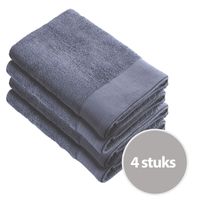 Walra Soft Cotton Handdoek 70 x 140 cm 550 gram Indigo - 4 stuks