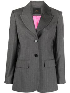 TWINSET blazer à fines rayures - Gris