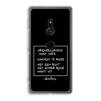 Mijn Motto's: Sony Xperia XZ2 Transparant Hoesje